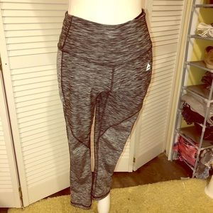 RBX high waist capri length work out pants